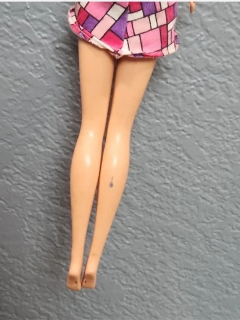 Vintage Hip To Be Square Barbie Doll Pink Purple Dress